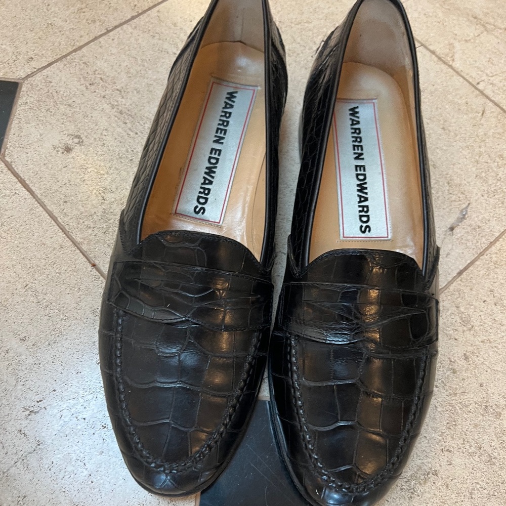 Mens alligator shoes Warren Edwards